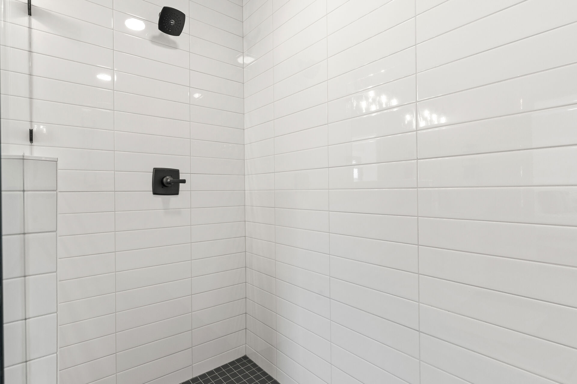 Large Master Bath Shower with Two Shower Heads