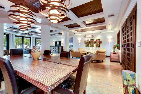Owner´s Villa Dining room and Living Room.