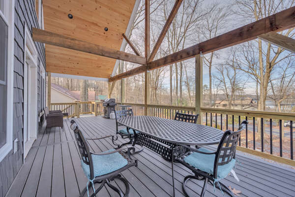Beautiful Views from Outdoor Dining area on 2nd Floor Deck