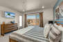Grand Master Bedroom with a King Bed, Smart TV and Small Balcony