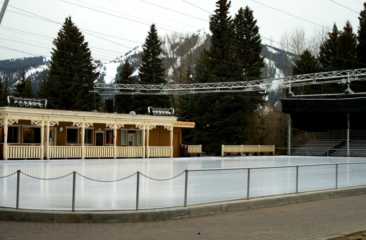Ice skating at Sun Valley Lodge