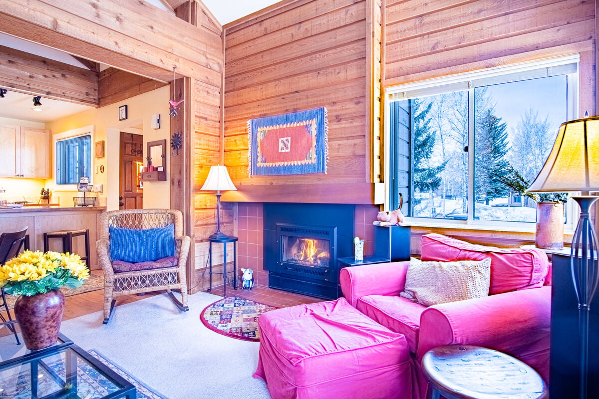 Gas Fireplace Heats the Entire Home