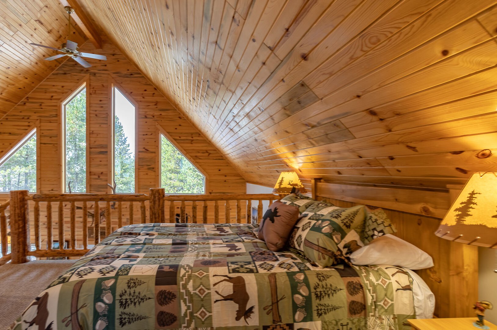 Henrys Post ~ loft w/ queen, twin over full bunk and twin beds (considering this a bedroom)