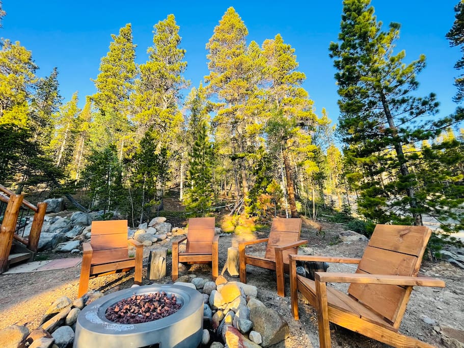 Kick back in an Adirondack Chair surrounded by Aspens & Conifers