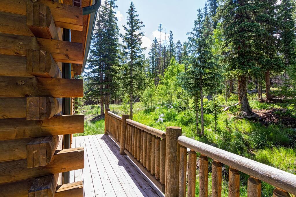 Beauty surrounds this cabin, 360 degrees of trees, wildflowers and wildlife