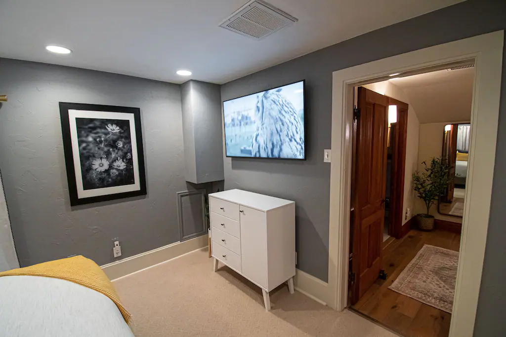 Smart TV in King Bedroom