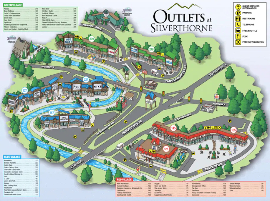 Visit the Silverthorne outlets for amazing deals, only 10 mins away.