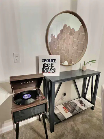 Spin some classic tunes on vinyl with our Record player, that is also a Bluetooth speaker.