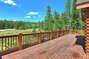 Expansive deck with views of wildlife, mountains and trees for miles