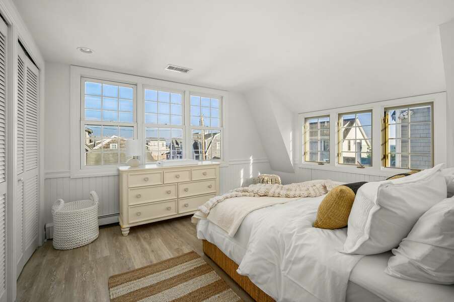 Primary bedroom with fantastic peek-a-boo views of the ocean - 5 Zylpha Road Harwich Port Cape Cod - The Sandbox - NEVR