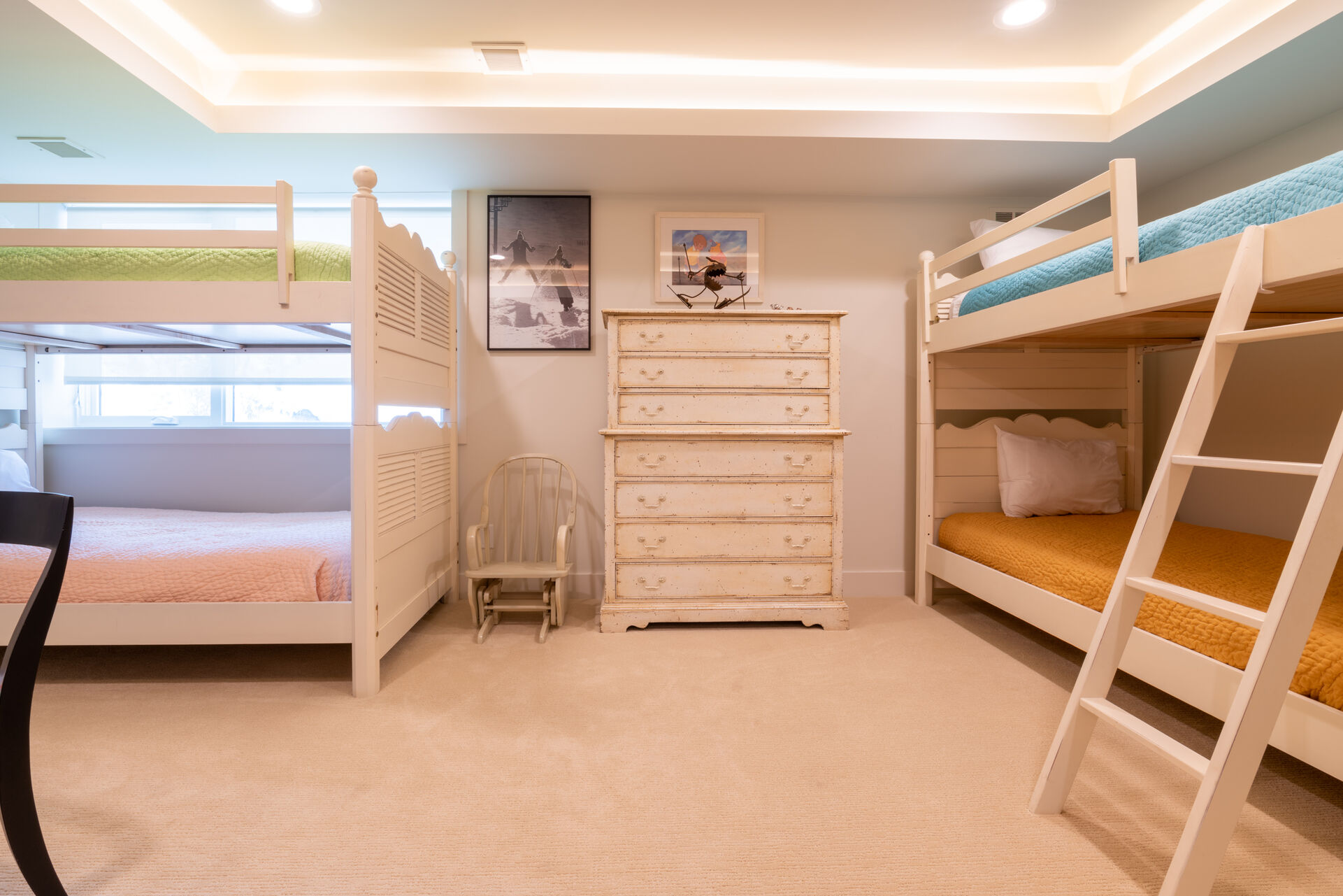 Bedroom 4 with Two Sets of Twin over Twin Bunk Beds