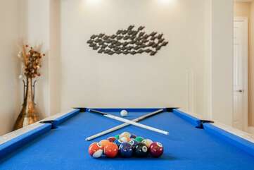 Pool table vacation rental