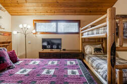 Loft /Bedroom #3 - Bunk Bed ( Twin over Twin) and a single twin bed on the side