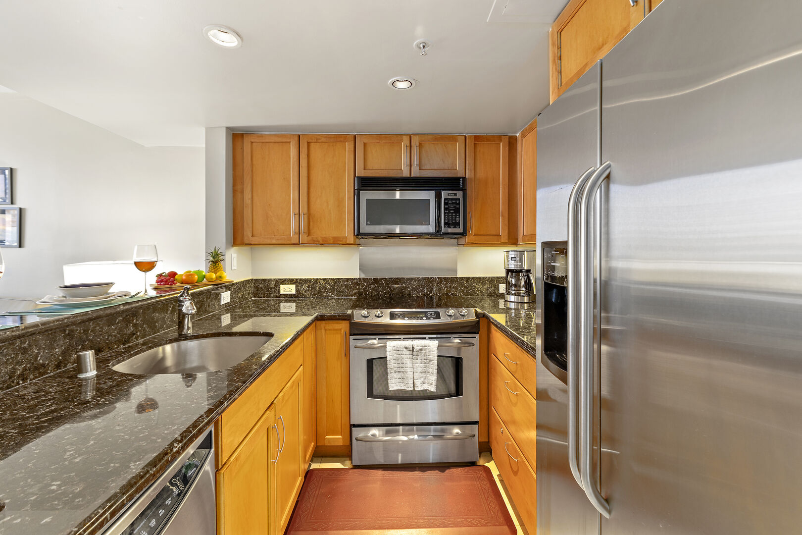 Fully equipped kitchen perfect for your culinary needs.