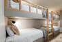 Ground Level Bedroom 4 with 2 Twin over Twin, built-in bunkbeds, 50