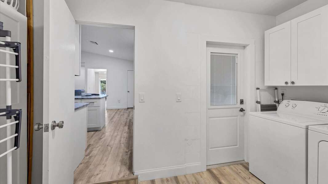 Laundry room. Full size washer & dryer. Entry door to front sidewalk
