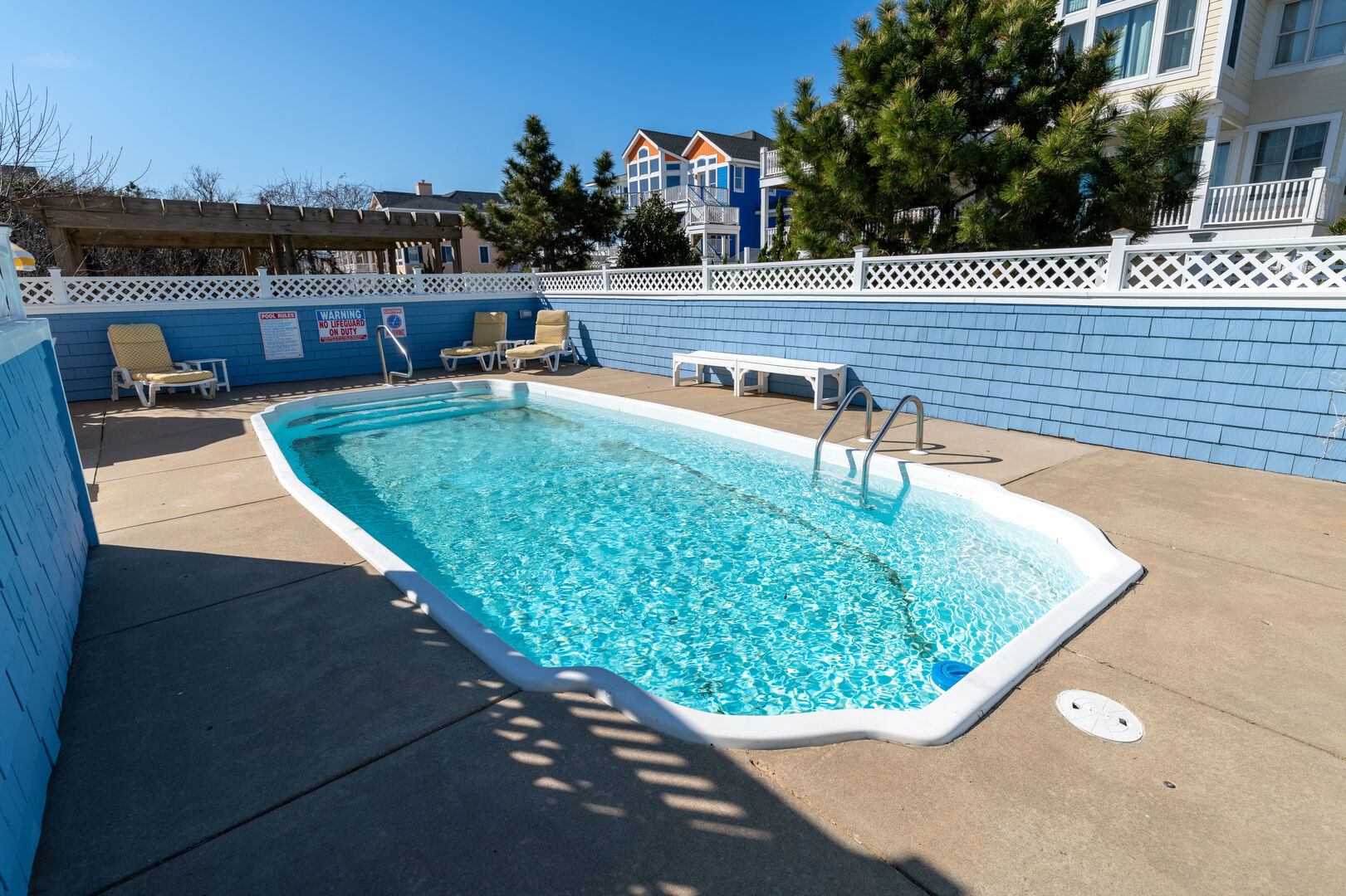 Private Saltwater Pool: open May to mid-Oct.