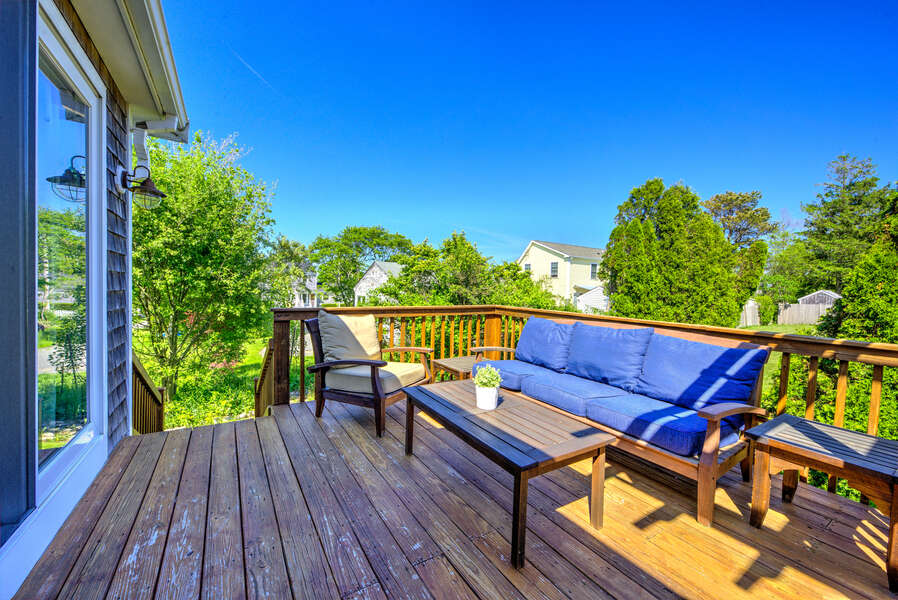 Beautiful deck with outdoor seating - 35 Carman Avenue Sandwich Cape Cod