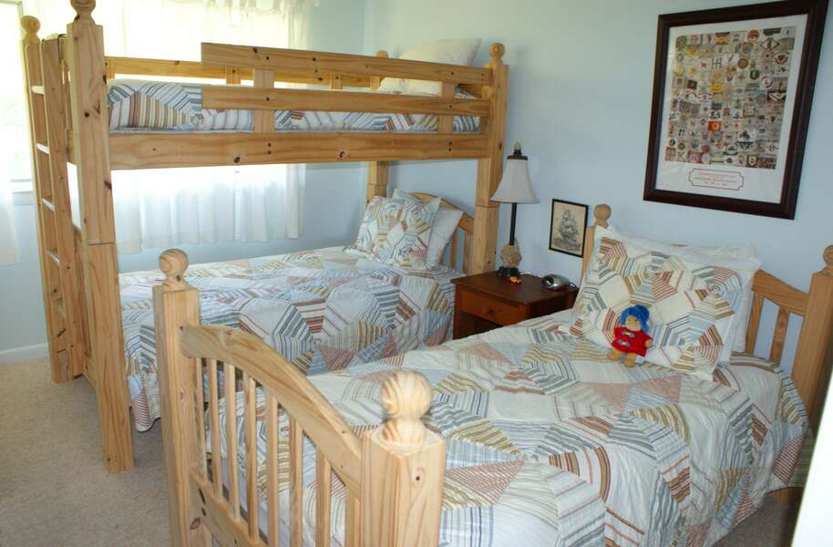 Bedroom 3 - 3 Twin Beds - 85 Sagamore Road Bourne- Boat House