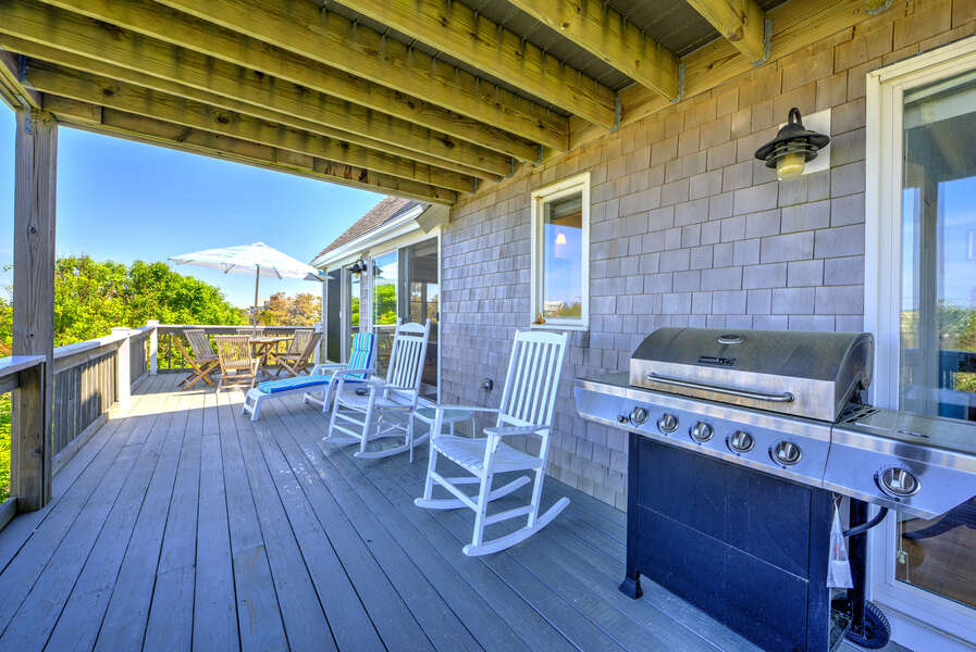 Enjoy the view and outdoors while grilling dinner.