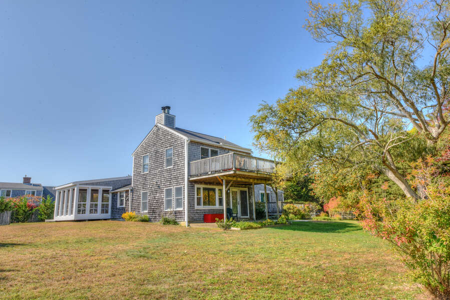 View of house from yard- 8 Sandy Neck Road