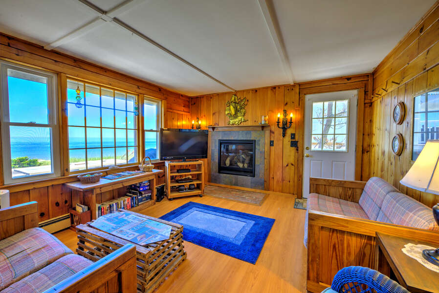 Living room with ocean views.