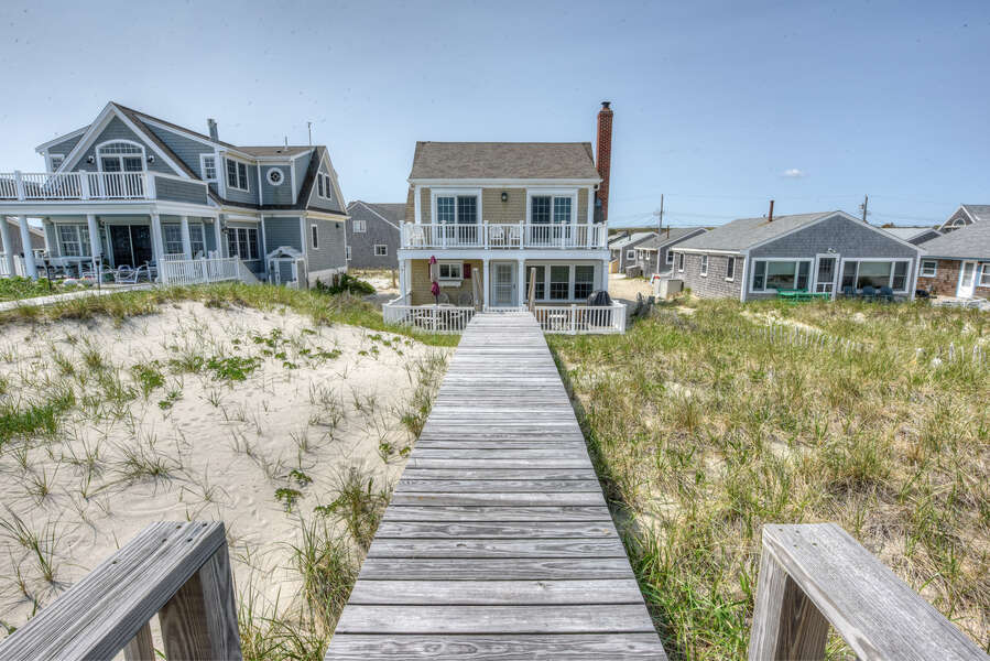 Private boardwalk from the home to the East Sandwich Beach!