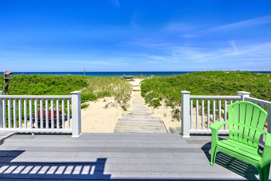 Private walkway from home to the beach.