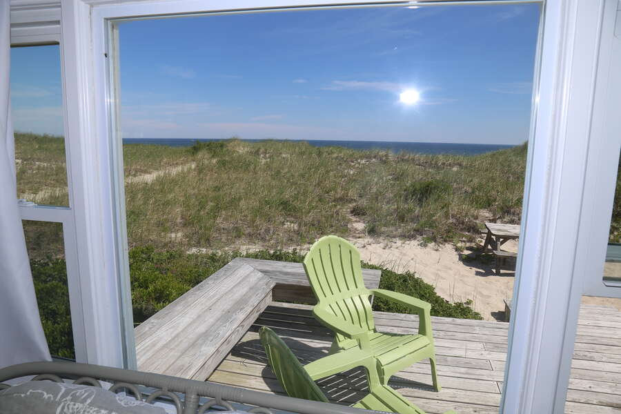 Back deck with seating and ocean views!