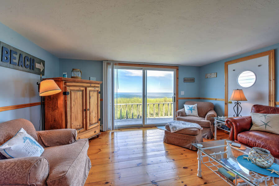 Living room with ocean views.