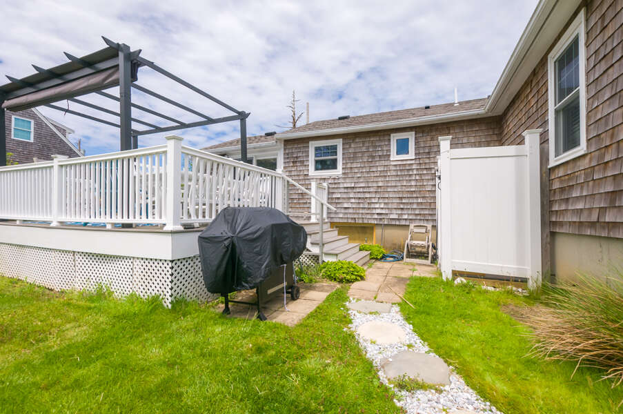 Outdoor shower and grill off deck- 34 Dillingham Avenue- Aloha