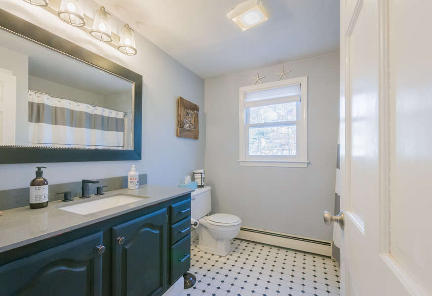 Bathroom #1- Full bathroom with tub/shower combo - Main Level- 17 Woodland Avenue Mashpee