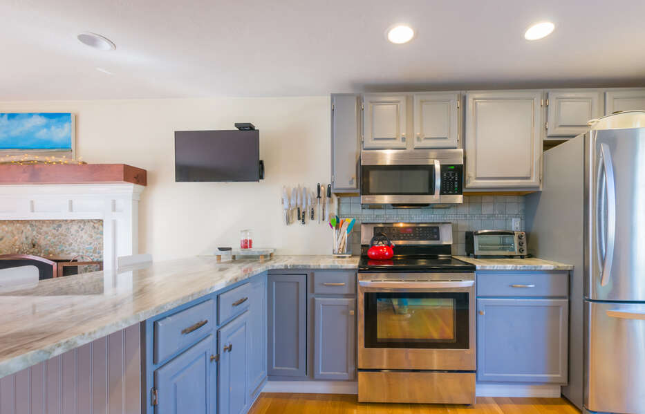 Kitchen with stainless steel appliances- 17 Woodland Avenue