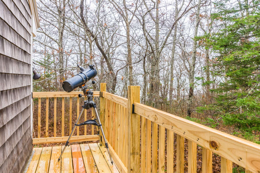 Telescope for birdwatching.