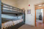 Bedroom 3 with Queen over Queen bunk w/Twin trundle and access to a full bathroom