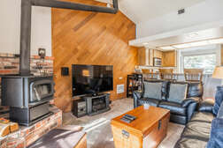 Living Room, Flat Screen TV , Wood Burner, Sleeper Sofa