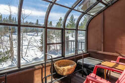 Sun room off of living room with great views