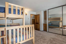 Guest Bedroom Downstairs with Bunk Bed (twin over queen)