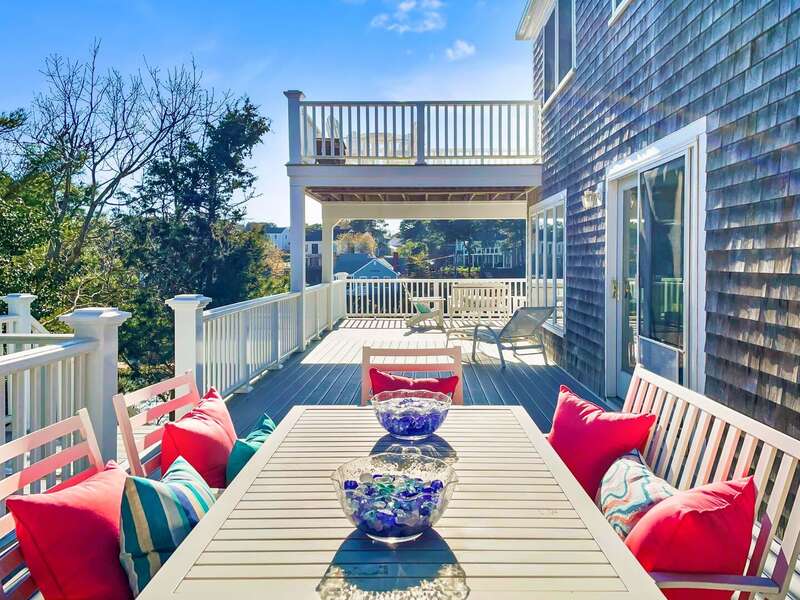 Outdoor dining area conveniently located outside of kitchen - 4 Portview Road Chatham Cape Cod - Castlerea - NEVR
