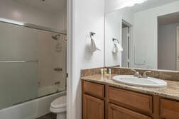 Full Bathroom just outside of master bedroom and guest bedroom
