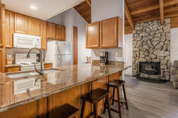 3 at kitchen bar /Fully Equipped Kitchen