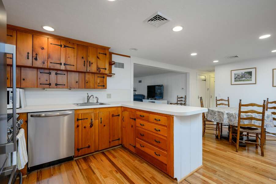 Keep the connection while preparing a meal in this open space - 3 Shore Road Extension West Harwich Cape Cod - A Shore Thing - New England Vacation Rentals