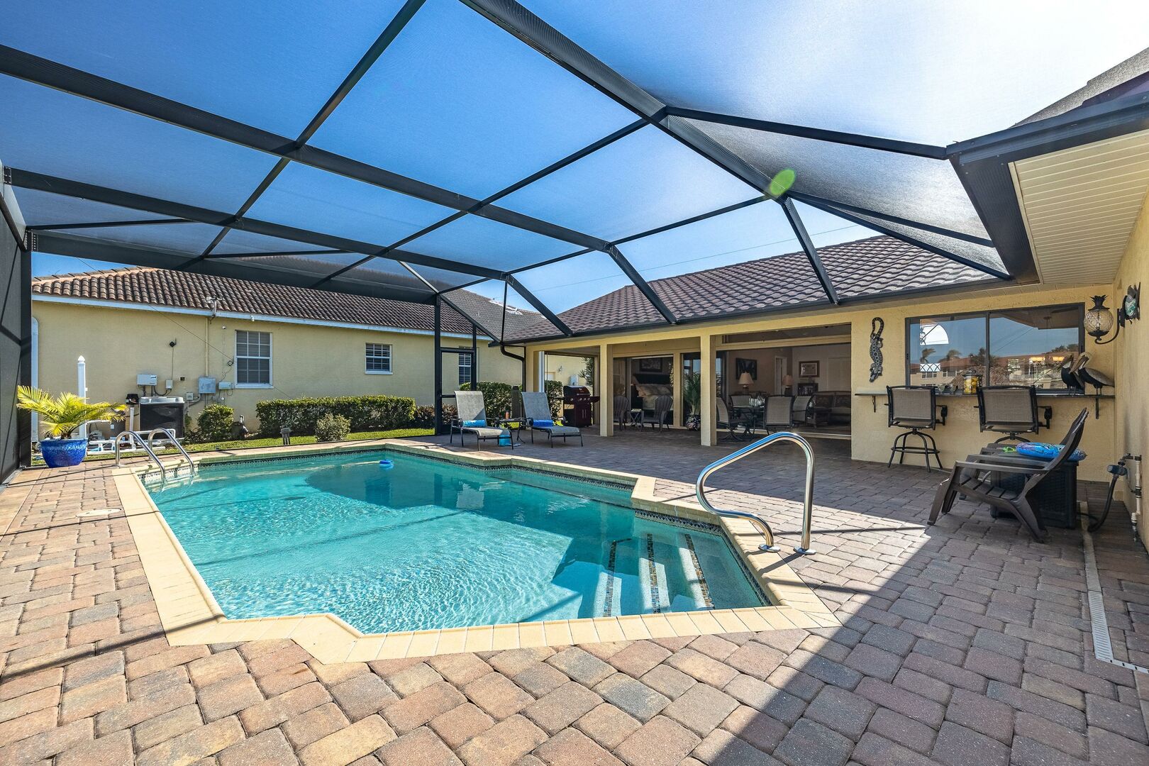 vacation rental with heated pool