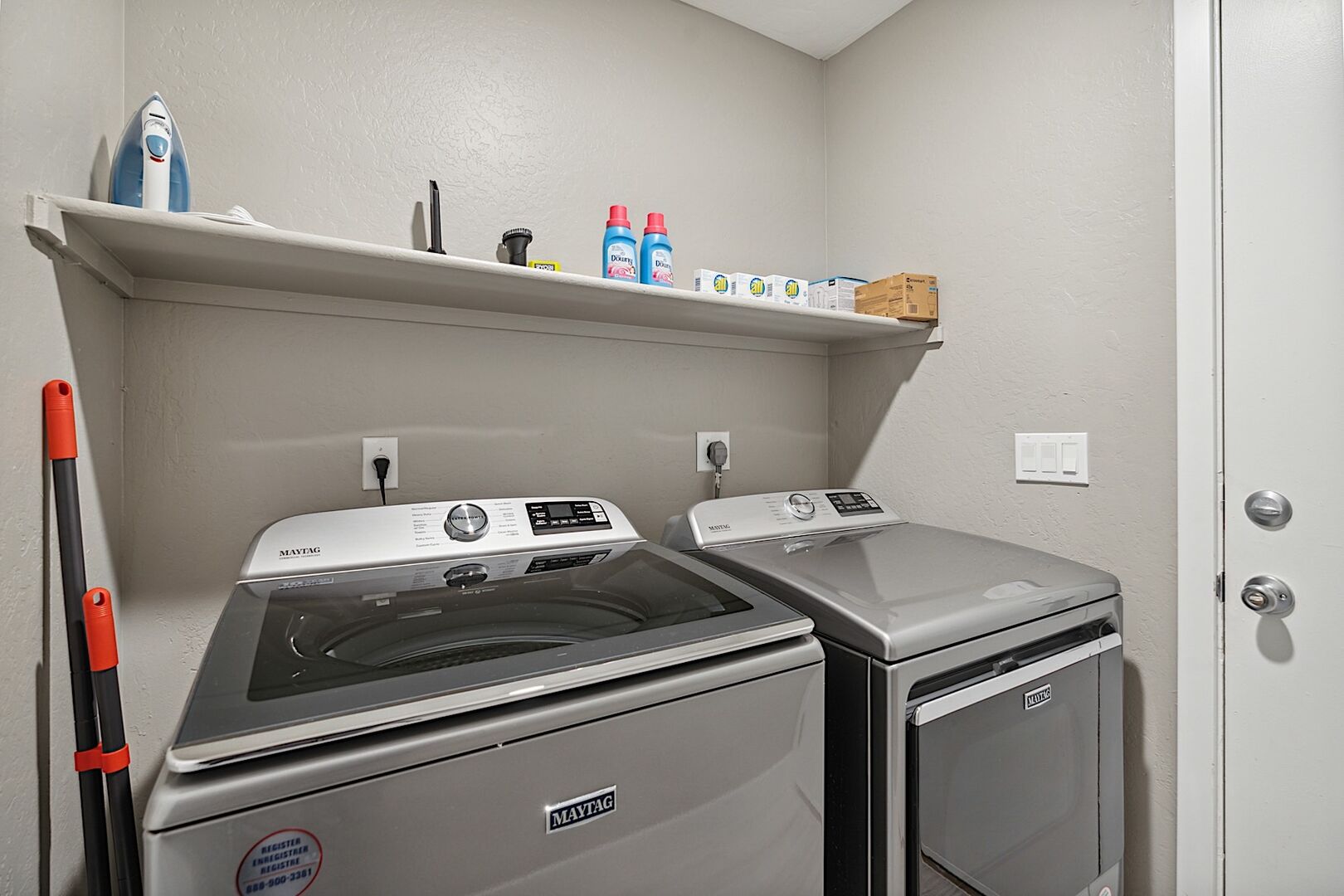 Full size washer & dryer in home