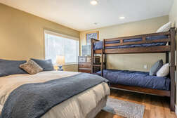 Guest Bedroom - Queen Bed and Bunk Bed (Twin over Twin) , Flat Screen TV