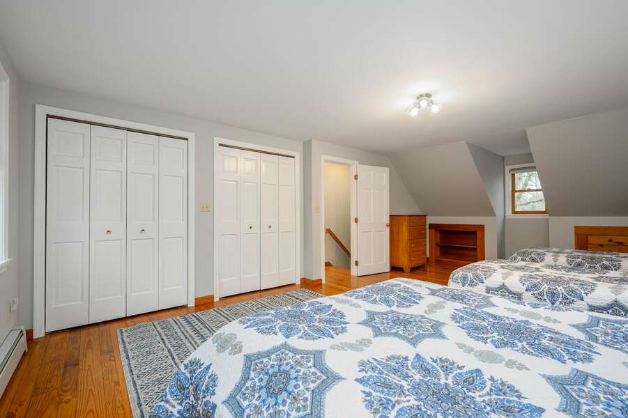 Twice the closet space for everyone who shares this expansive bedroom - 4 Harvest Hollow Harwich Port Cape Cod - We Shall Sea - NEVR