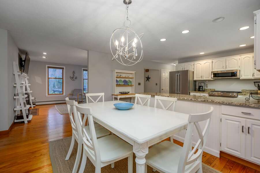 Open kitchen and dining areas - 4 Harvest Hollow Harwich Port Cape Cod - We Shall Sea - NEVR
