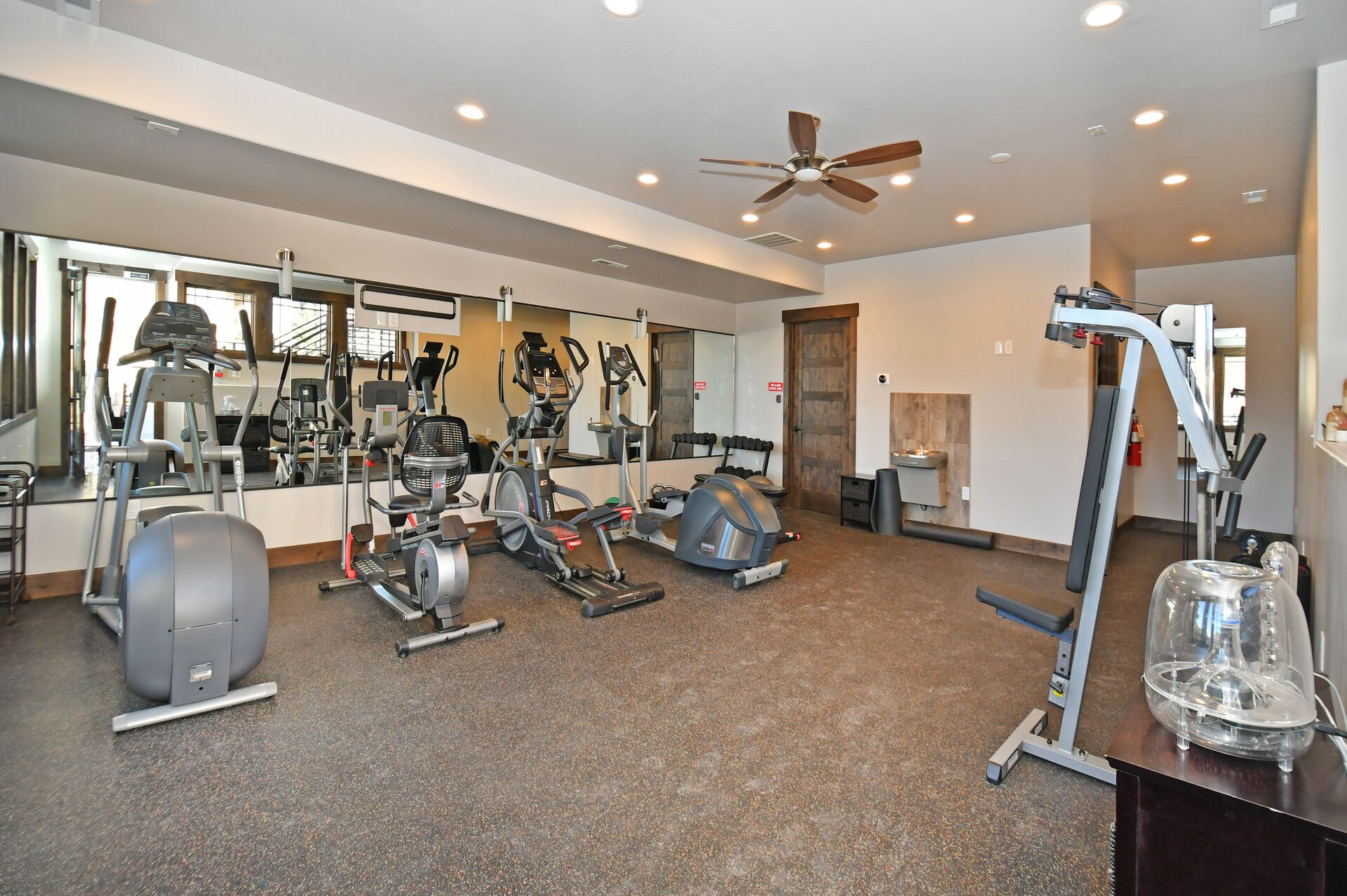 Community gym for guest use