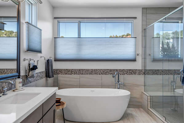 Relax in the Oversized Bath Tub