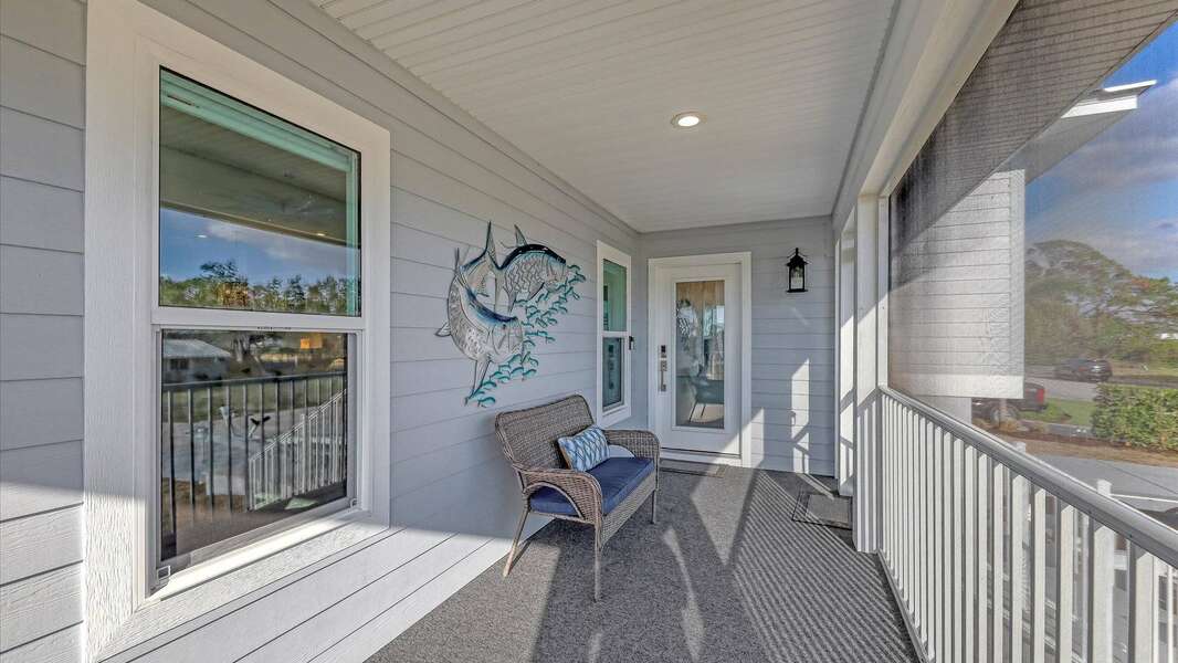 Enjoy the spacious wrap-around deck on the second story.